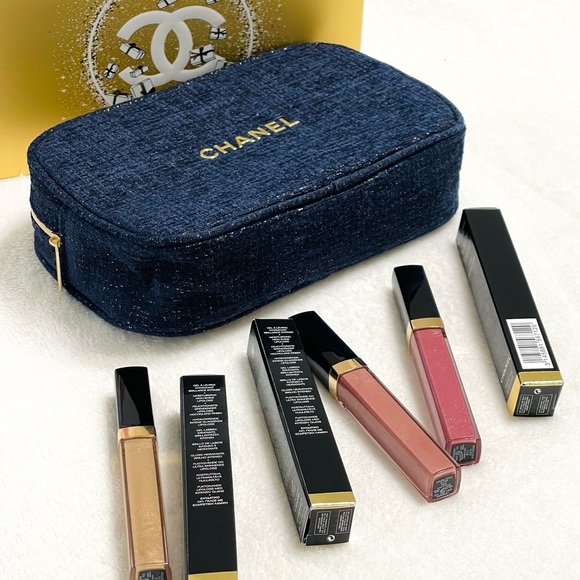 CHANEL LUXURY GIFT SET / POUCH & LIPGLOSS - Picture 11 of 14